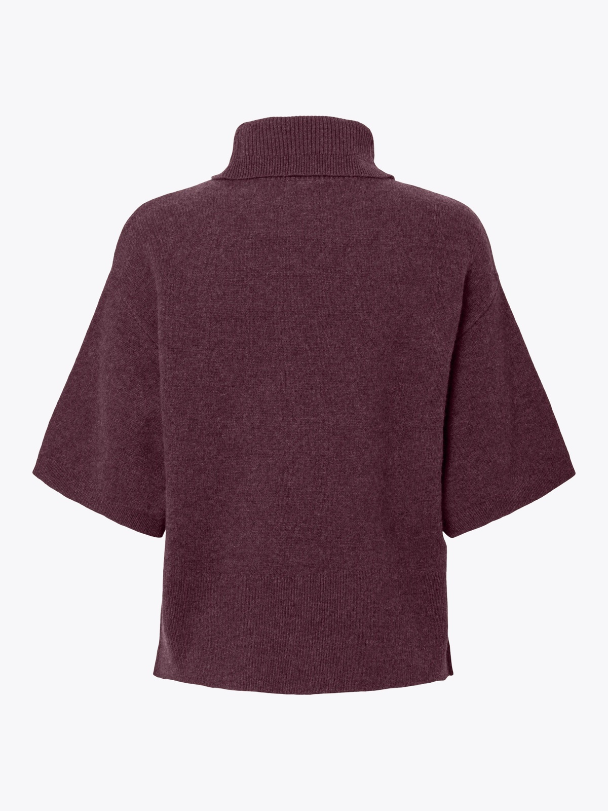 Y.A.S Emila 2/4 Roll Neck Knit Pullover Fig