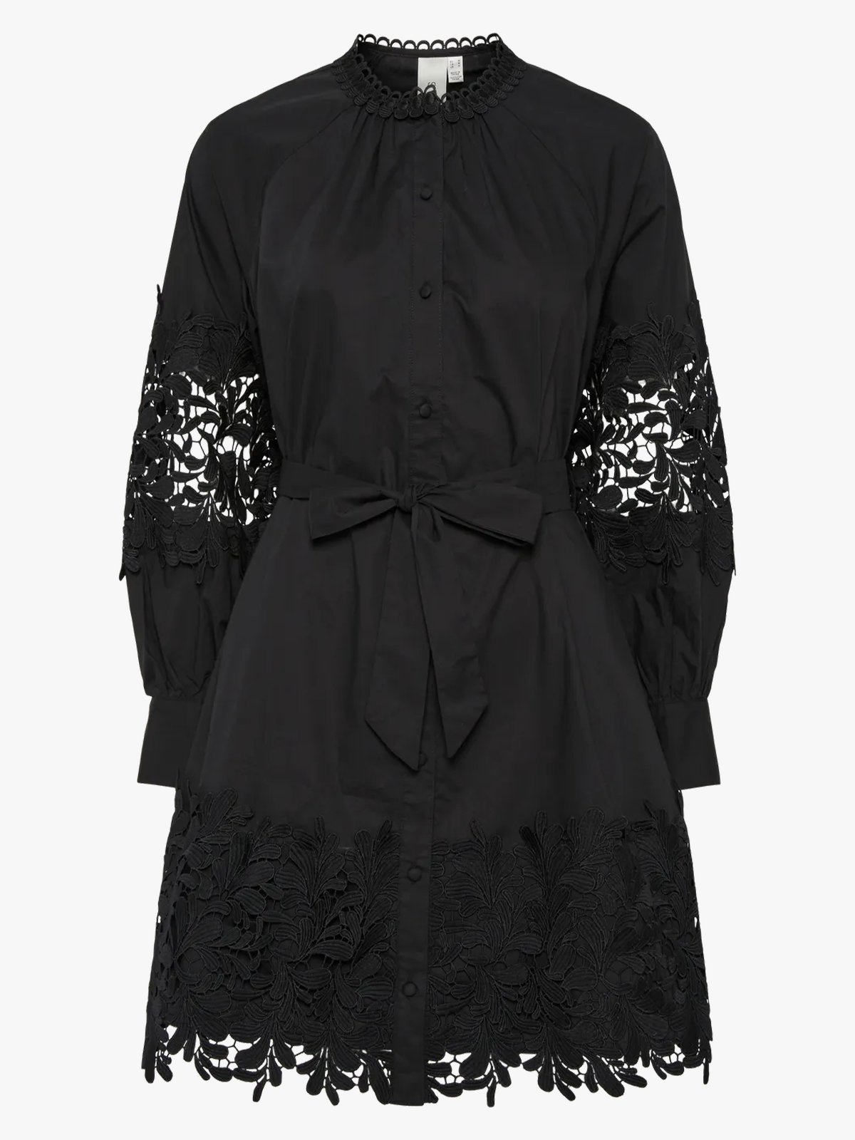 Y.A.S Semira Long Sleeve Shirt Dress Black
