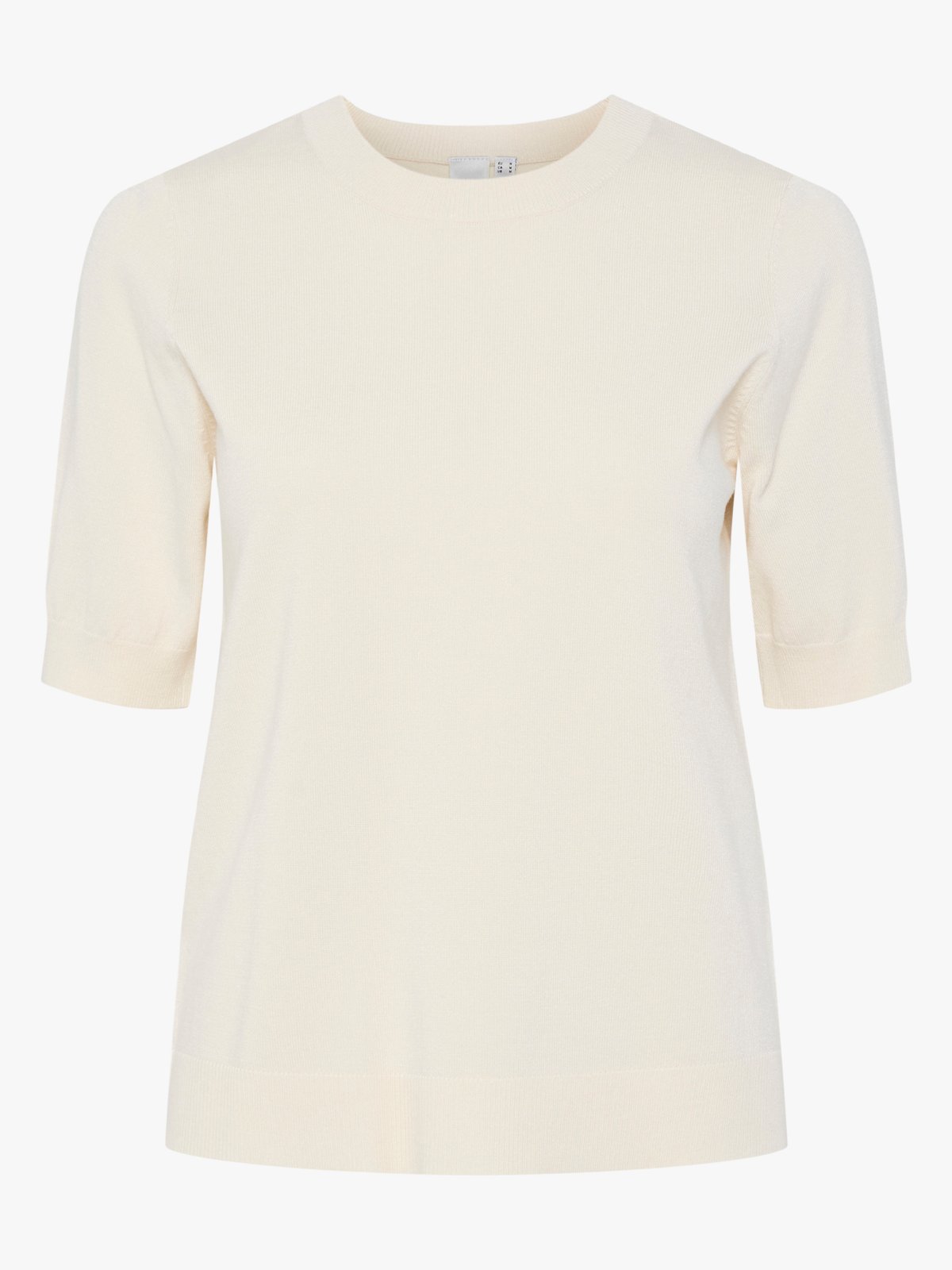 Y.A.S Lena Short Sleeve Knit Pullover Birch