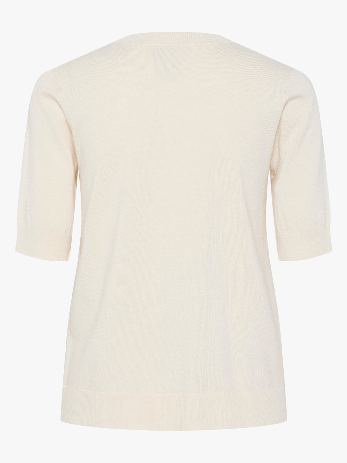 Y.A.S Lena Short Sleeve Knit Pullover Birch