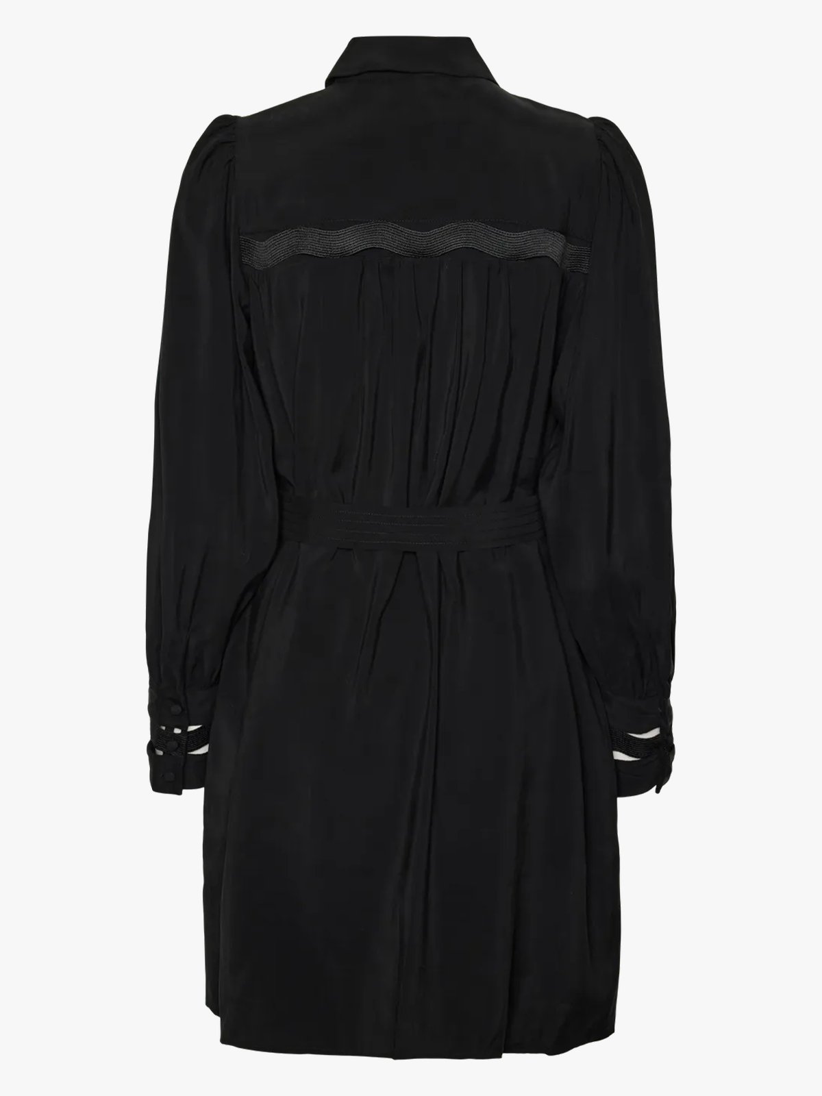 Y.A.S Unica Long Sleeve Shirt Dress Black