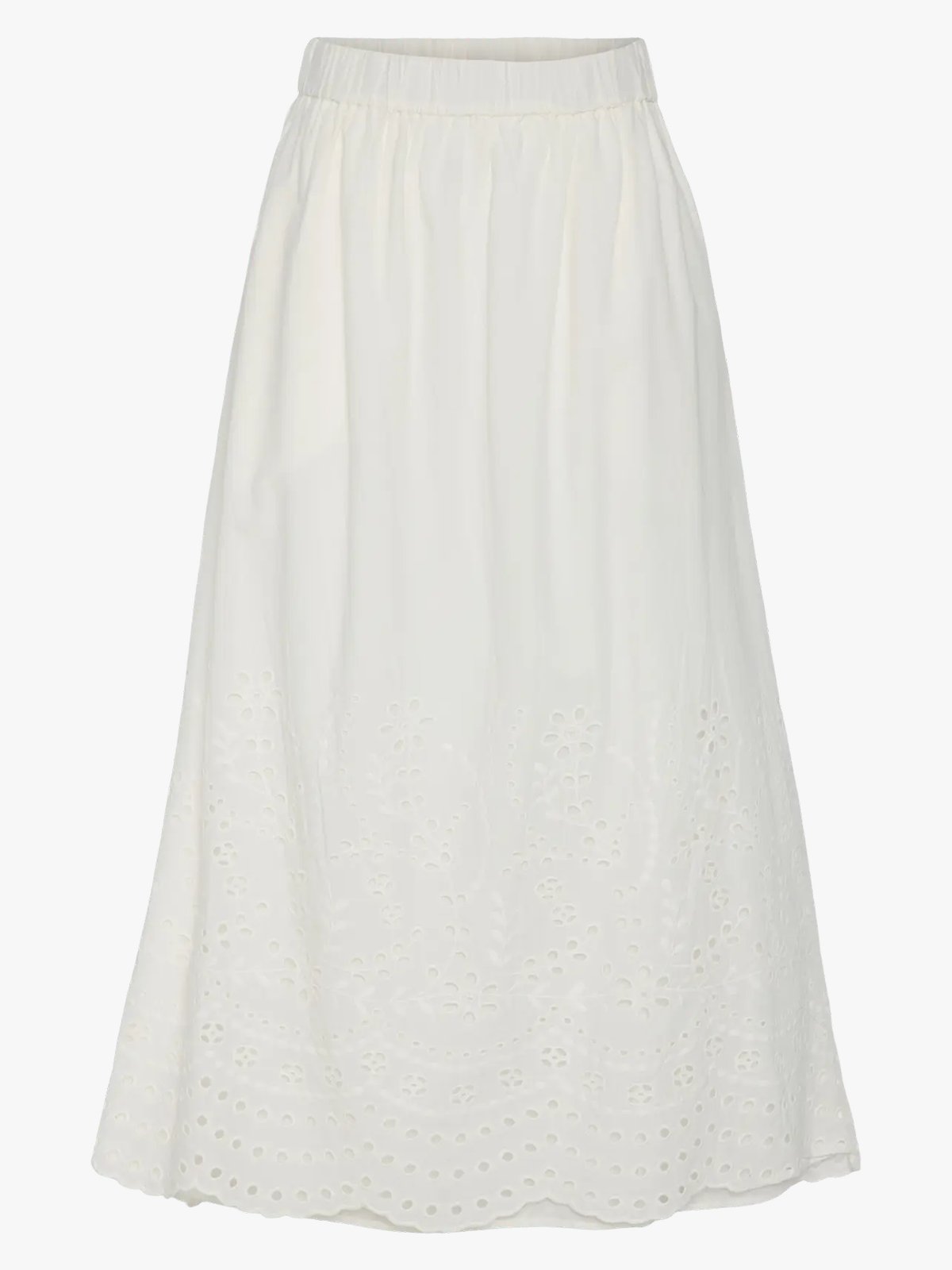 Y.A.S Luma High Waist Long Skirt Star White