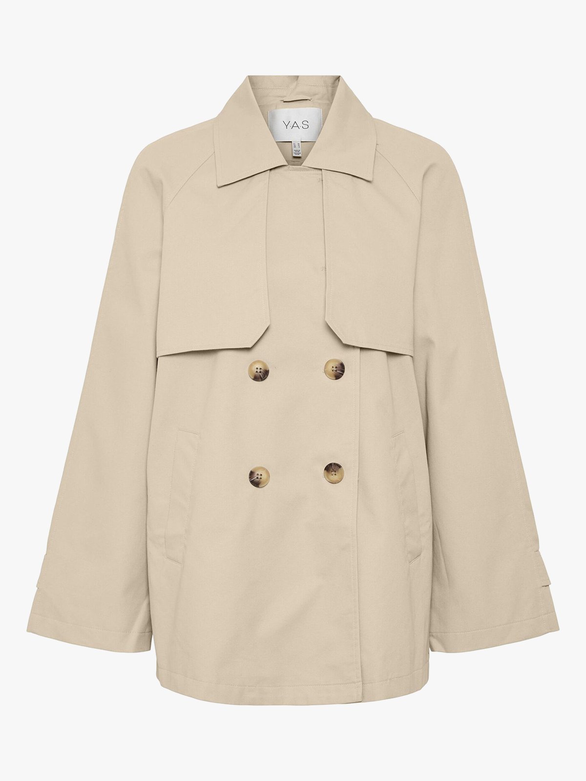Y.A.S Venice Long Sleeve Trenchcoat Doeskin