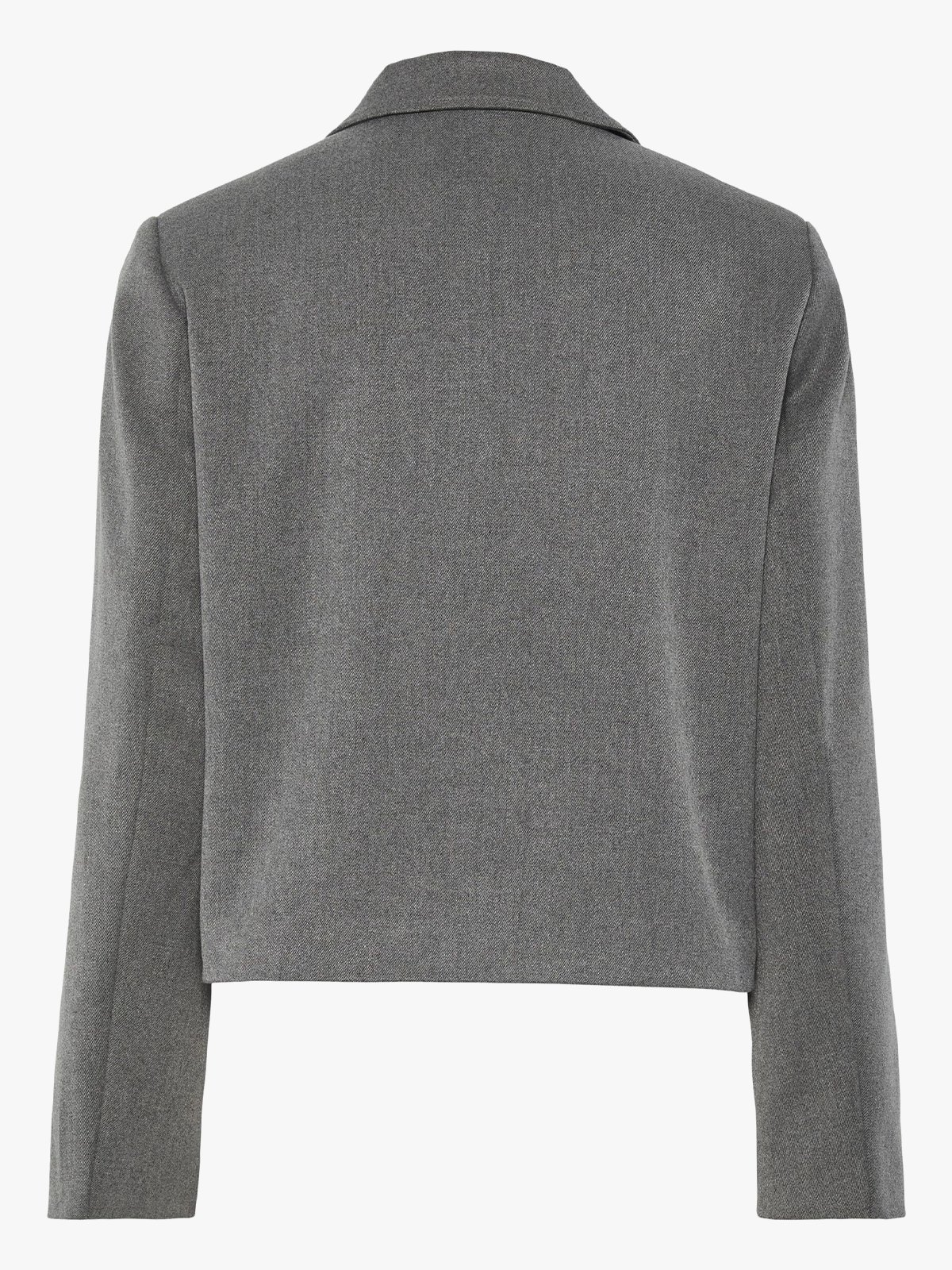 Y.A.S Dena Long Sleeve Blazer Grey Melange