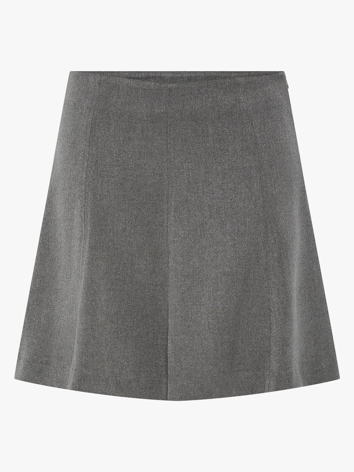Y.A.S Dena High Waist Skirt Grey Melange