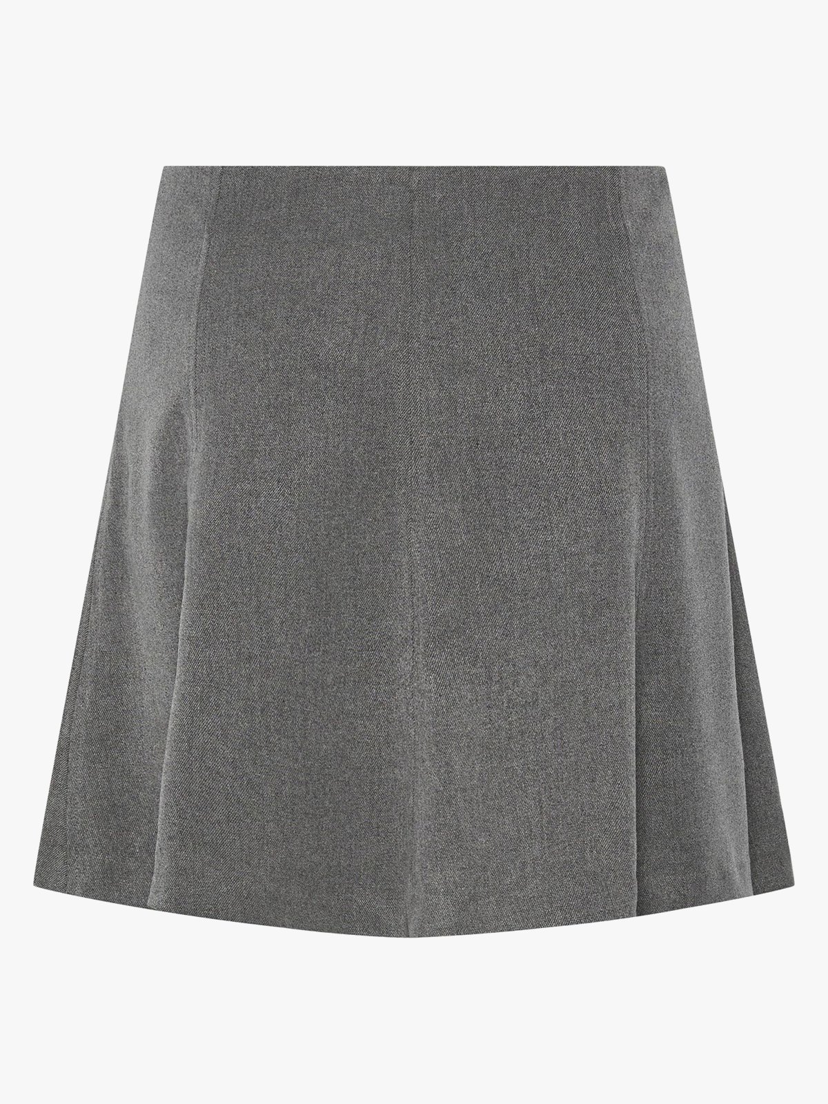 Y.A.S Dena High Waist Skirt Grey Melange