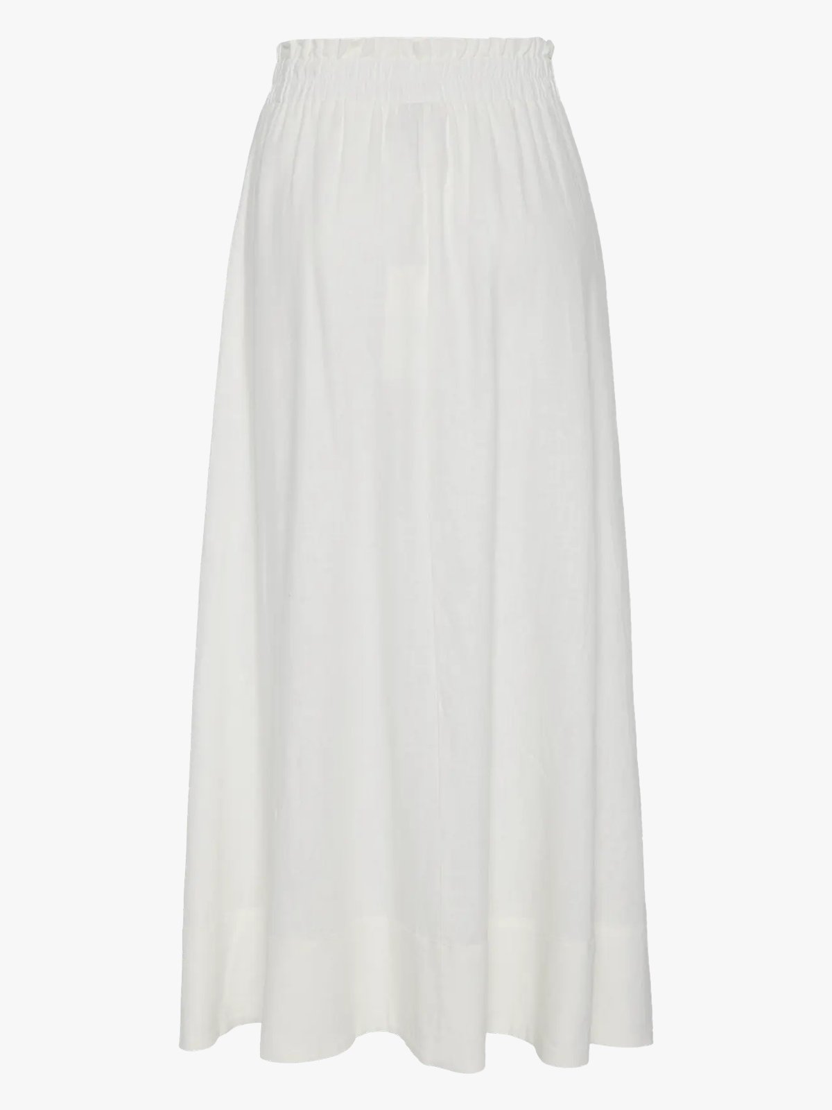 Y.A.S Flaxy High Waist Ankle Skirt Star White