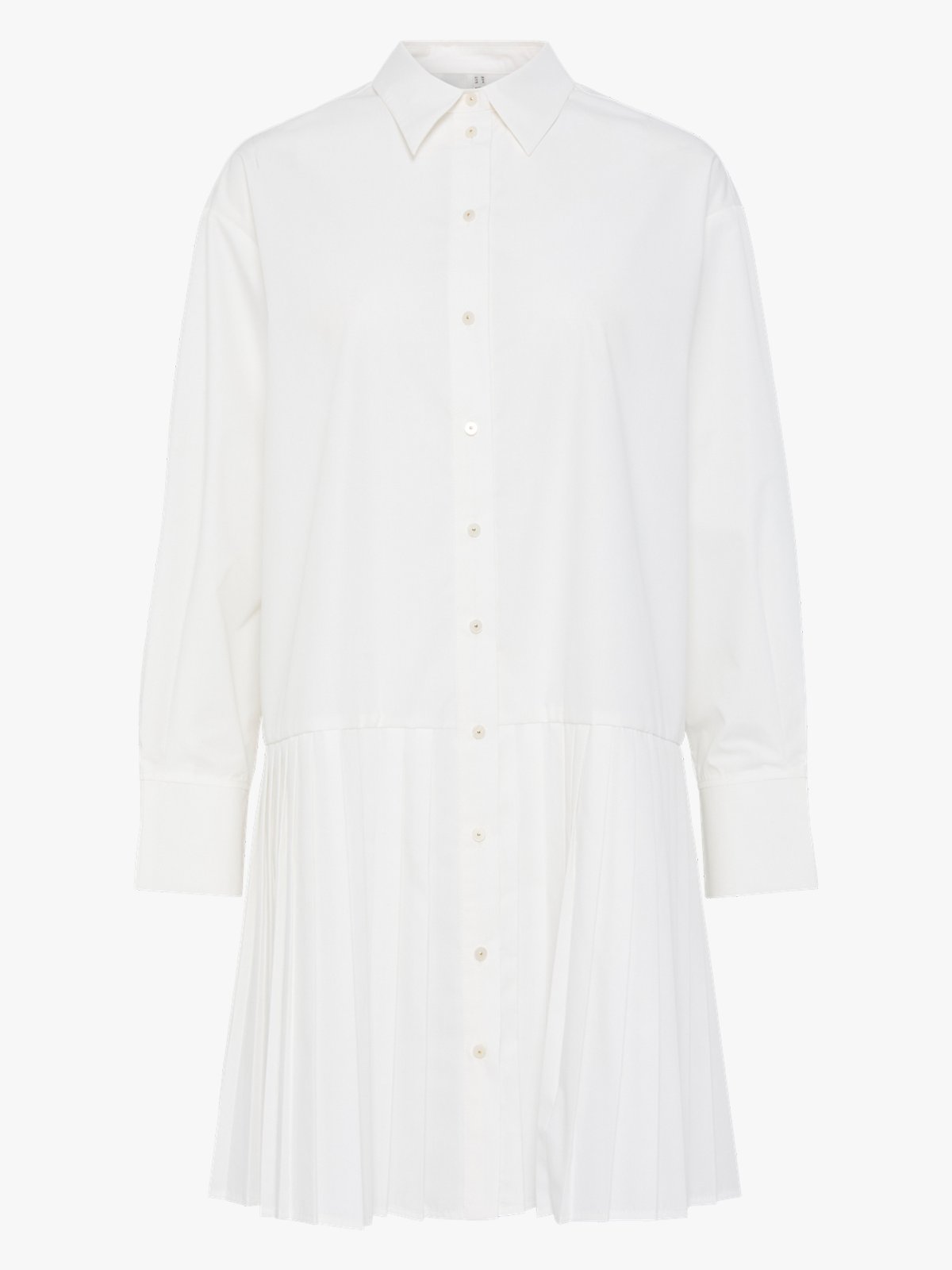 Y.A.S Ellie Long Sleeve Shirt Dress Star White