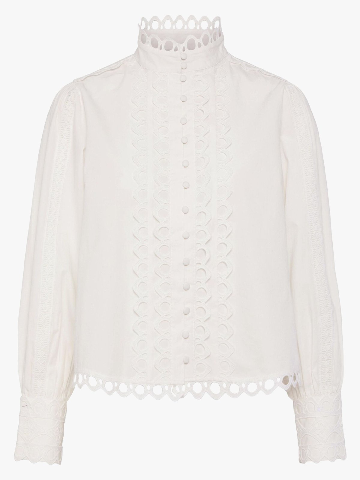 Y.A.S Jane Long Sleeve Shirt Star White