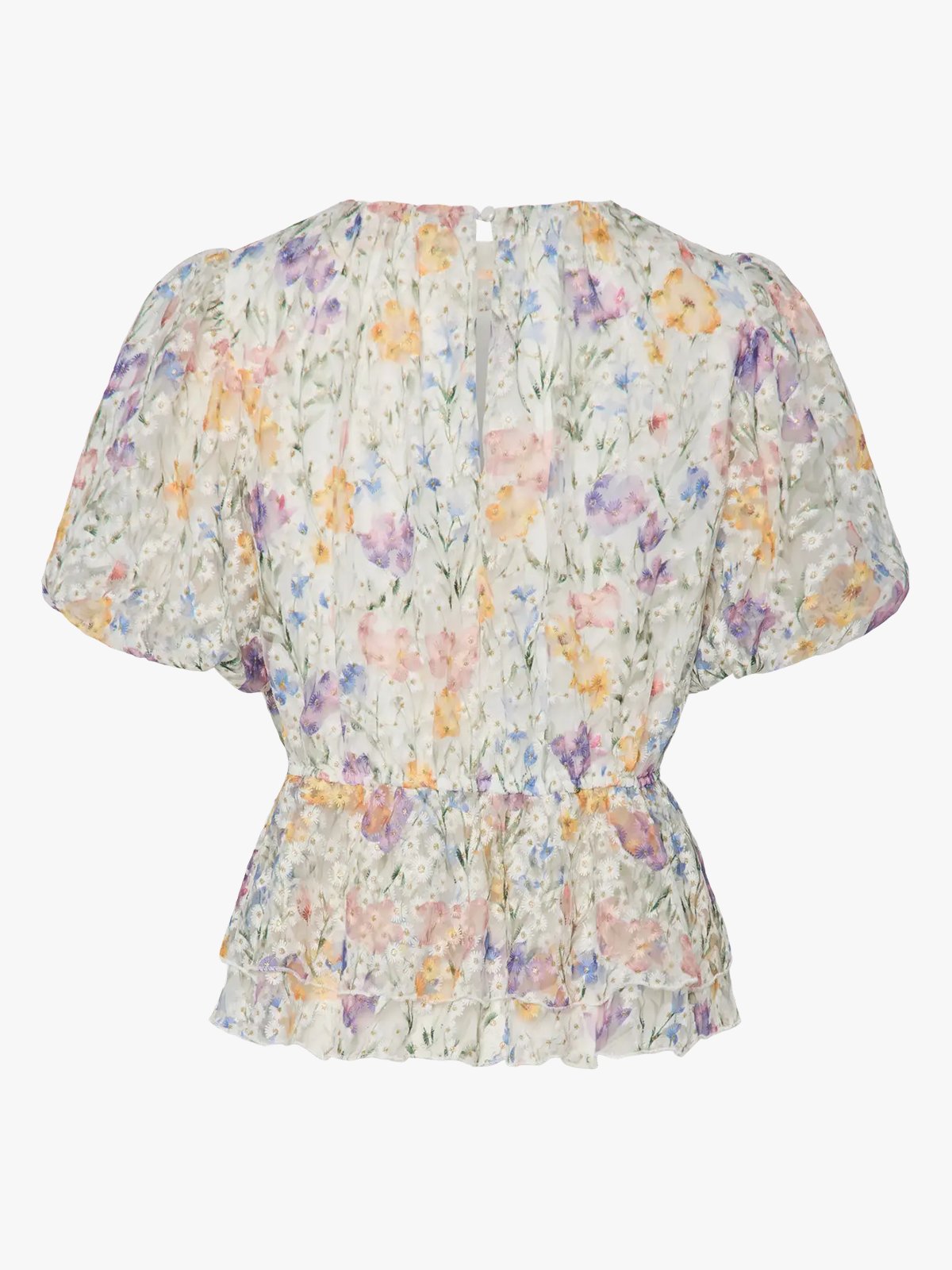 Y.A.S Leanna Short Sleeve Top Star White