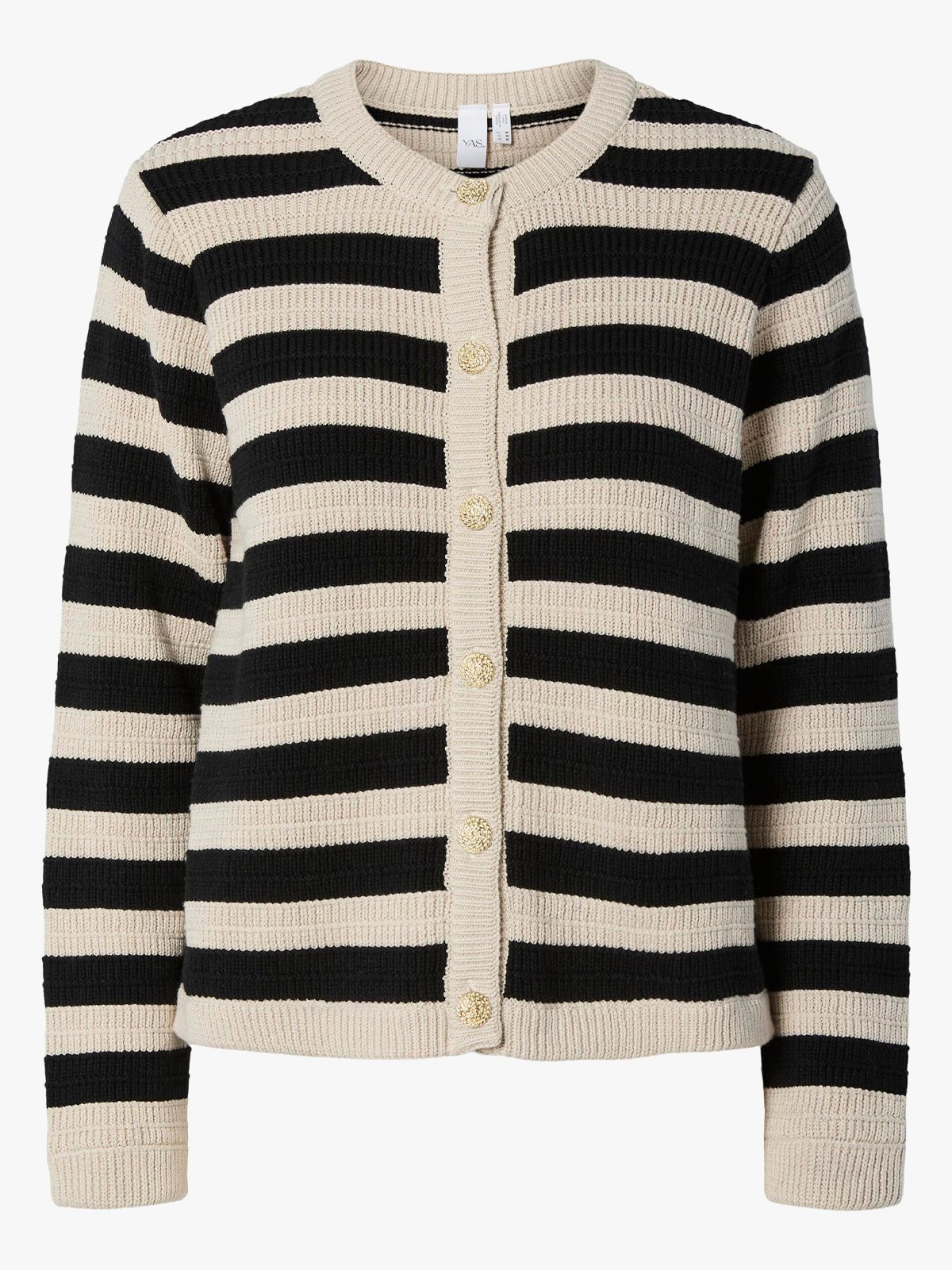 Y.A.S Sironi Long Sleeve Knit Cardigan Birch