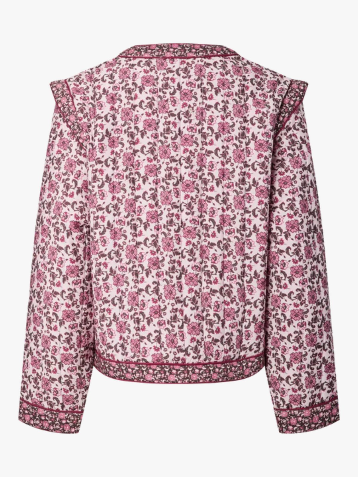 Y.A.S Paula Long Sleeve Padded Jacket Pristine Retriva Print