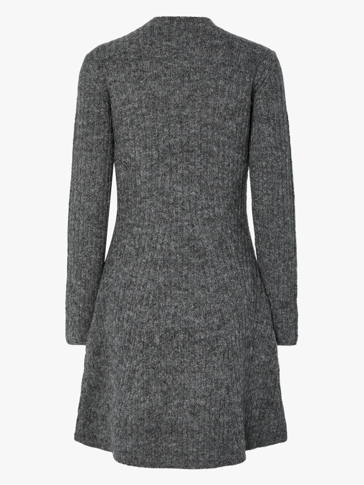 Y.A.S Dolly Long Sleeve Knit Dress Medium Grey Melange