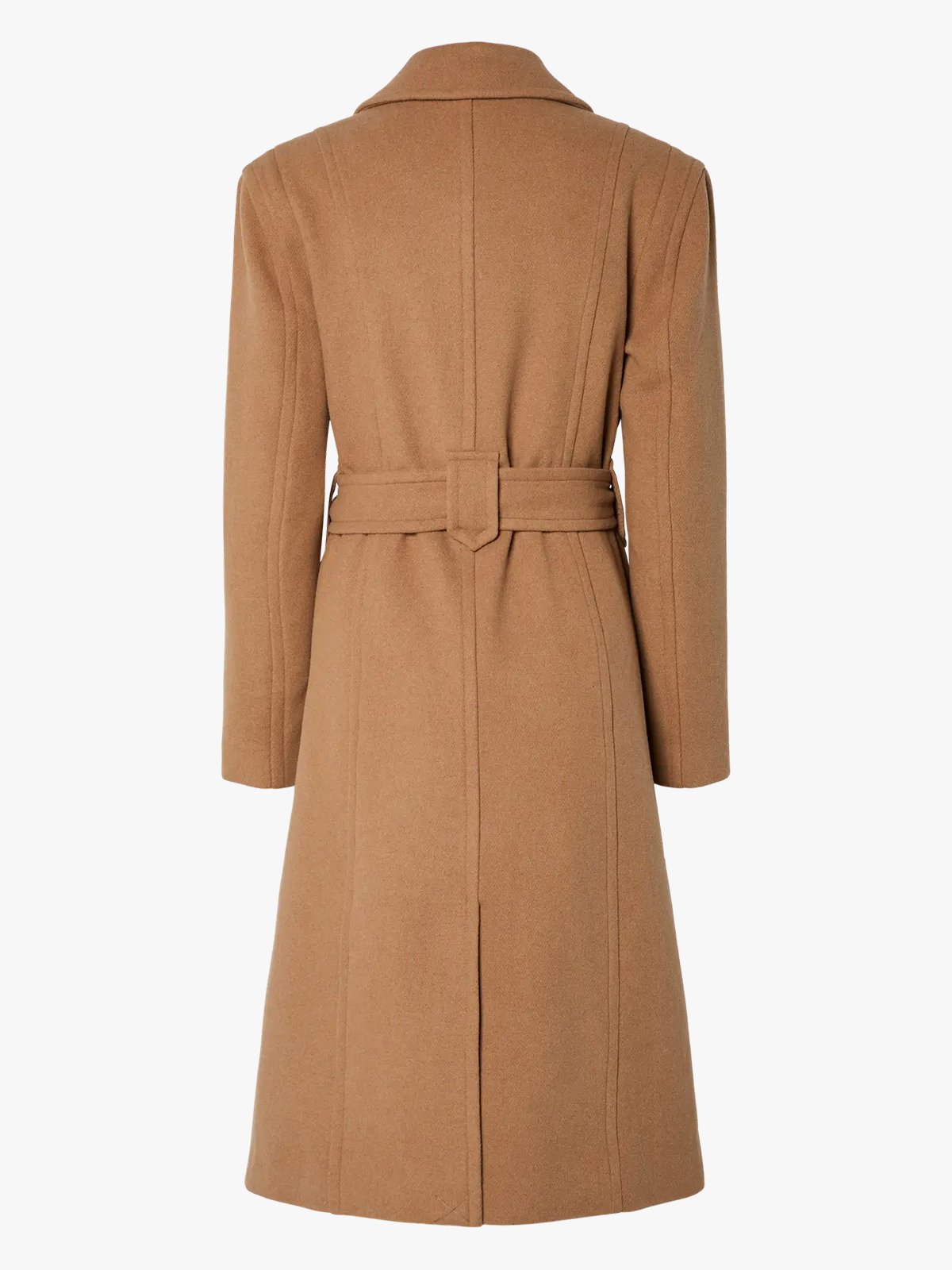 Y.A.S Kali Wool Blend Coat Tobacco Brown