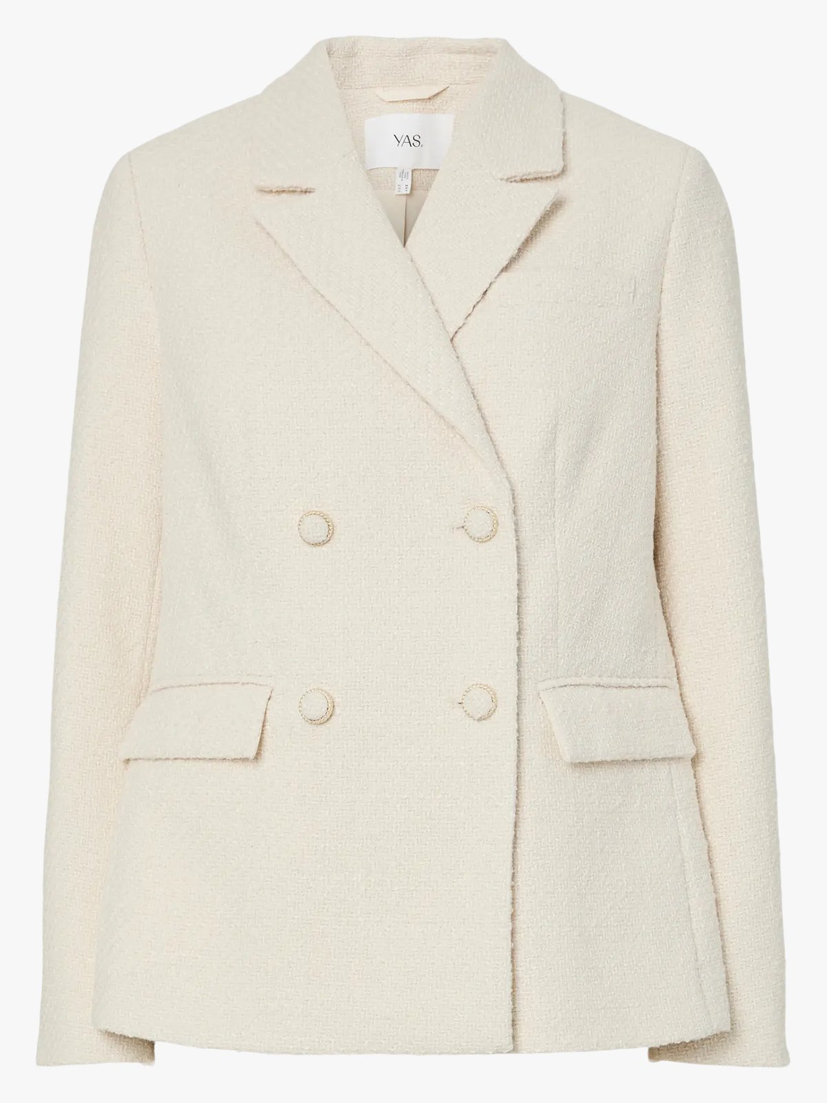 Y.A.S Petra Long Sleeve Boucle Blazer Pristine