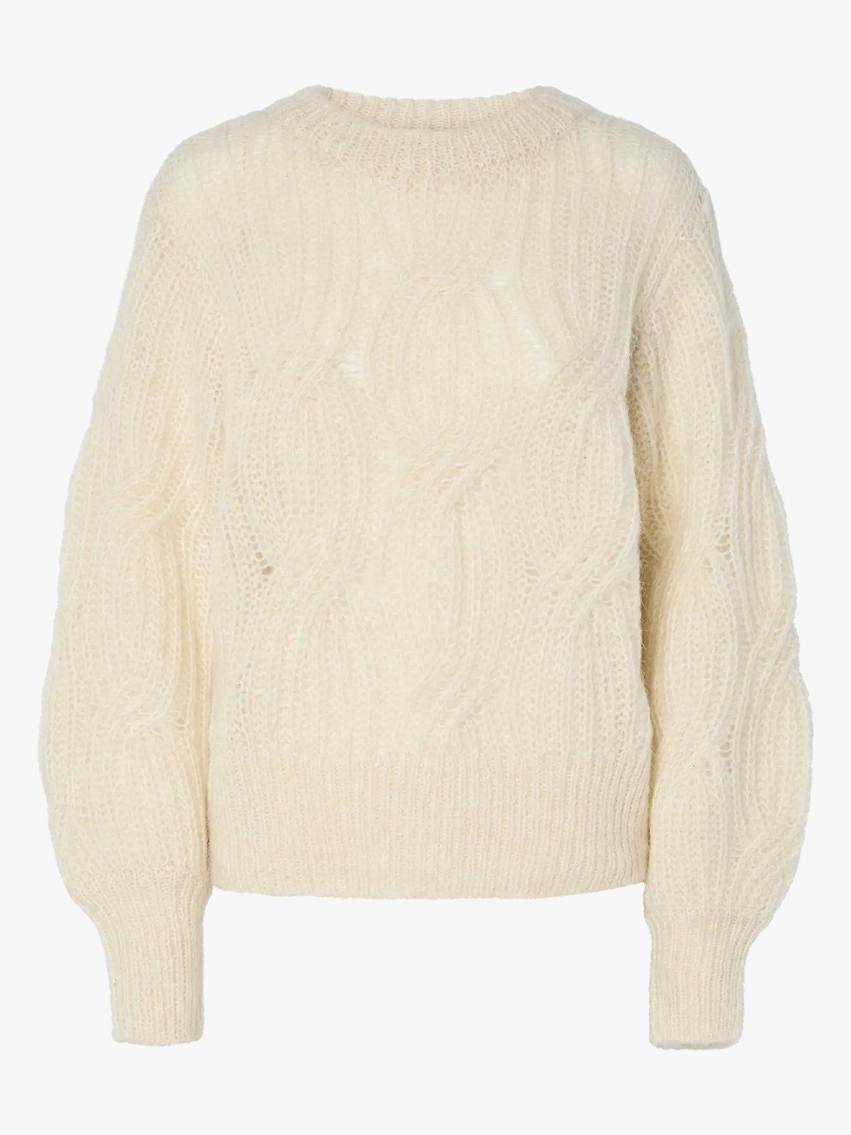 Y.A.S Zuma Long Sleeve Knit Pullover Birch