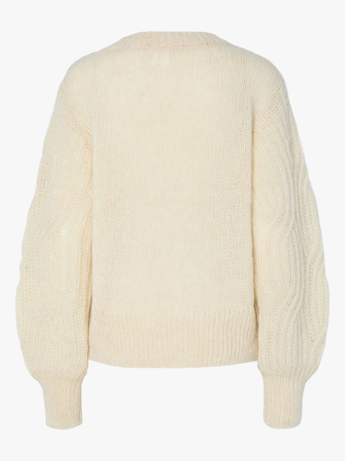 Y.A.S Zuma Long Sleeve Knit Pullover Birch