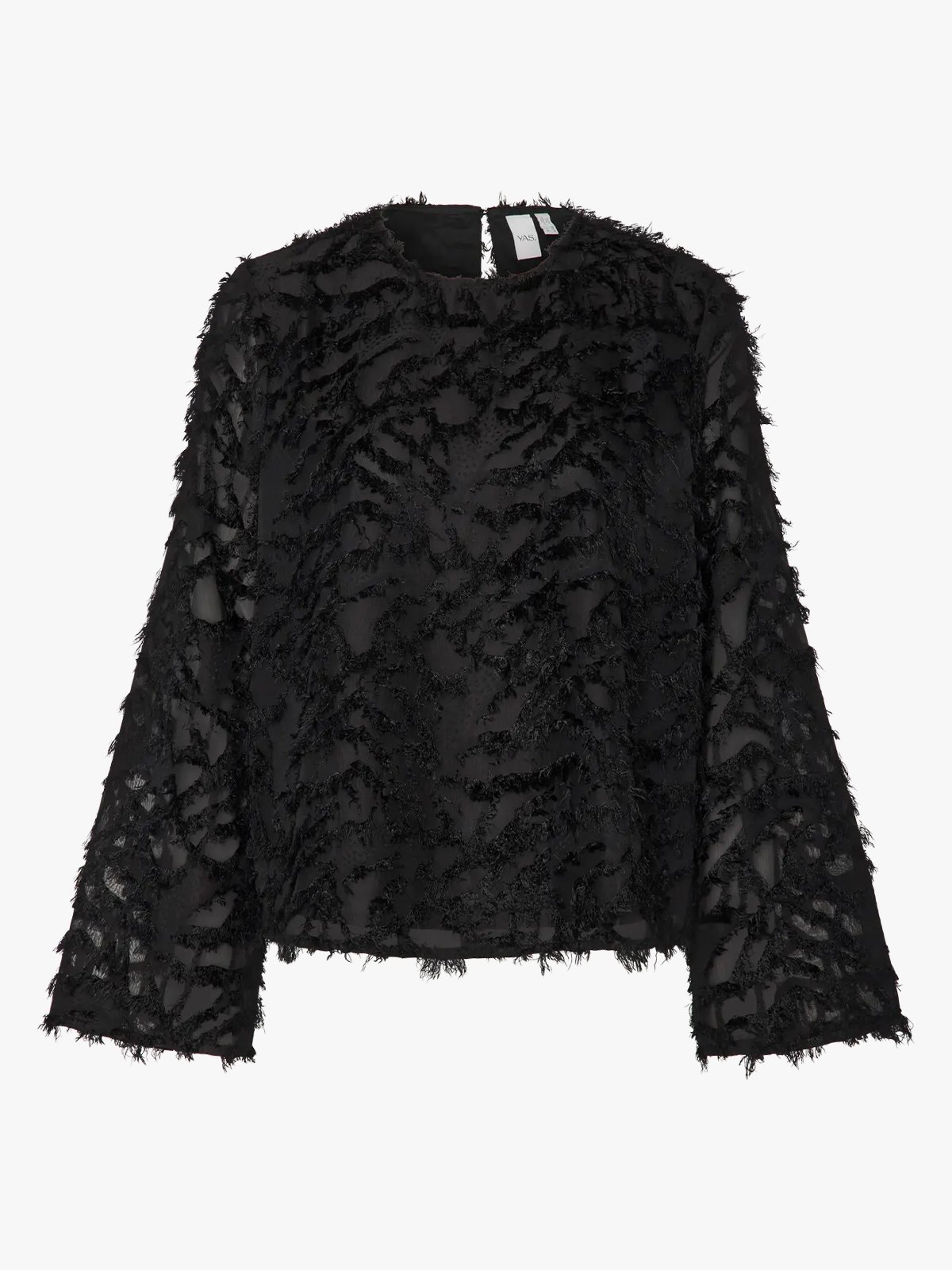 Y.A.S Sparia Long Sleeve Top Black