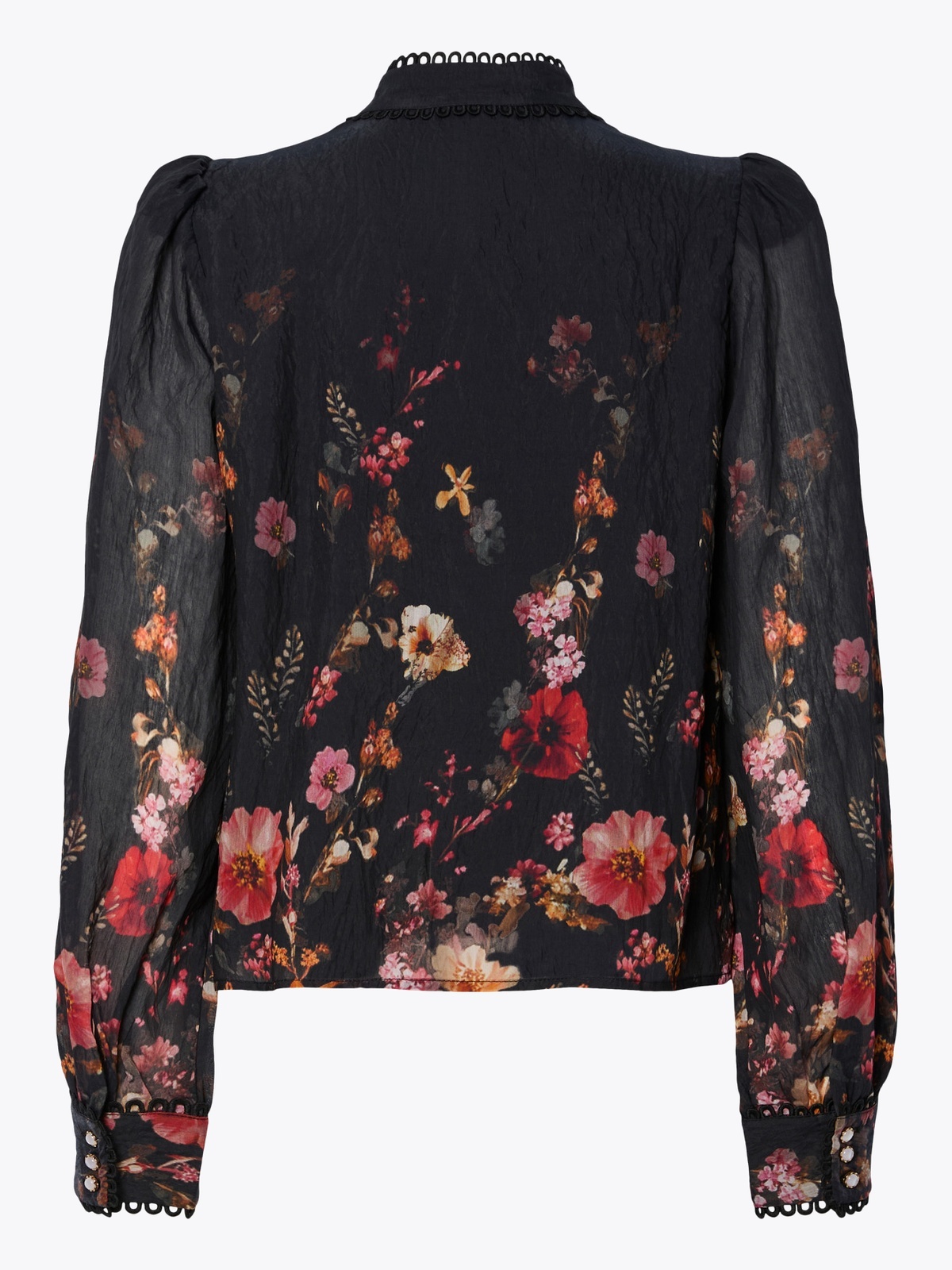 Y.A.S Romantica Long Sleeve Shirt Show Black ROMANTICA AOP