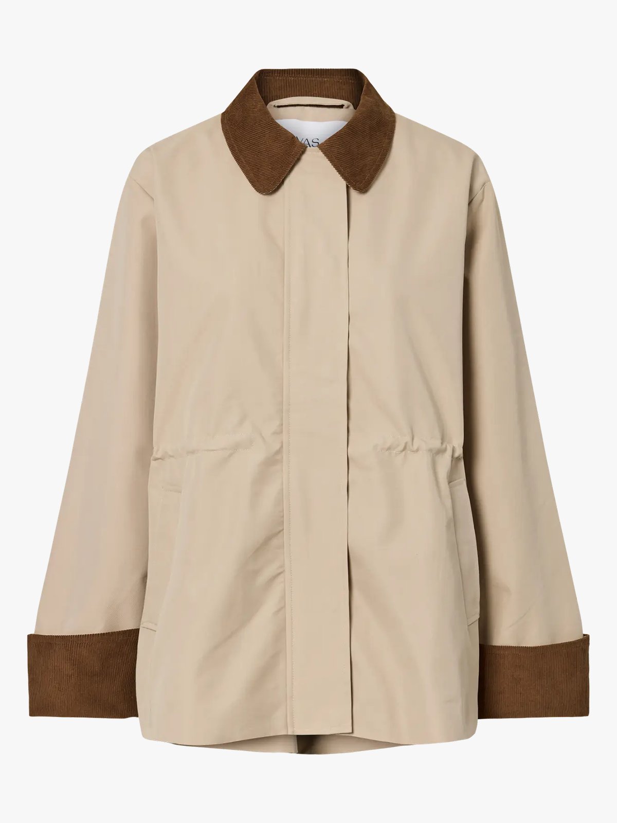 Y.A.S Anca Long Sleeve Parka Jakcet Oxford Tan