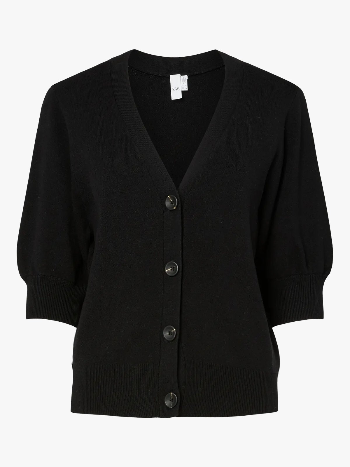 Y.A.S Fonny 2/4 Knit Cardigan Black