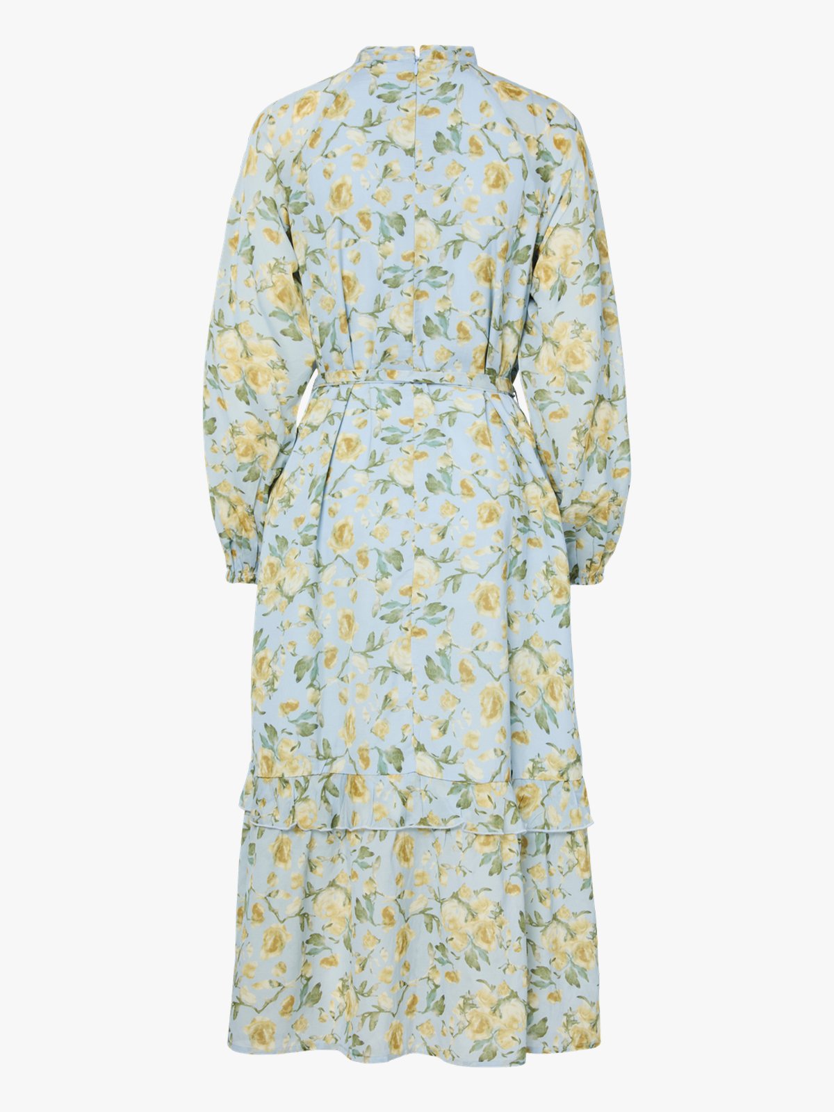 Y.A.S Matira Long Sleeve Long Dress Blå