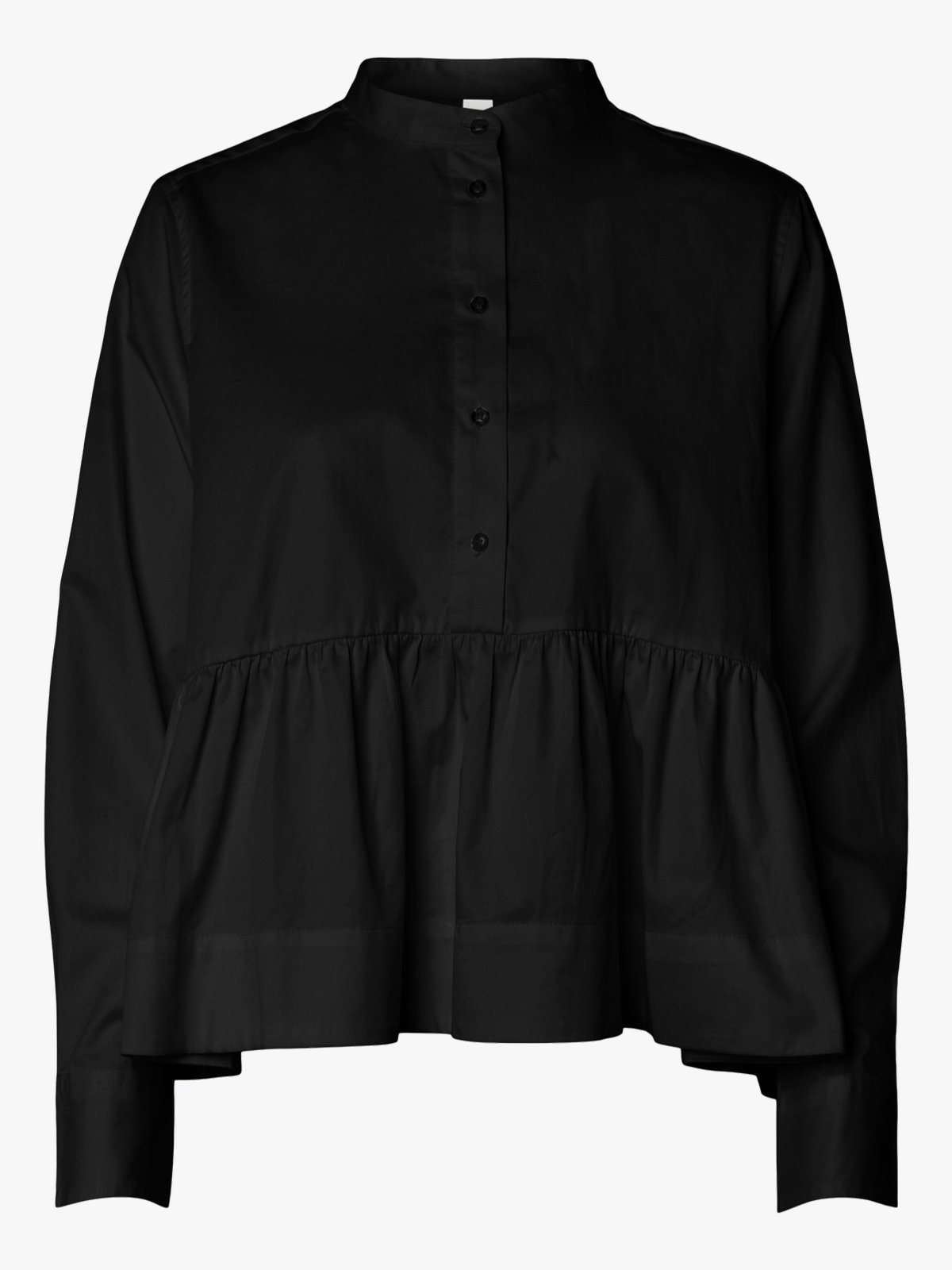 Y.A.S Salsy Long Sleeve Shirt S Black