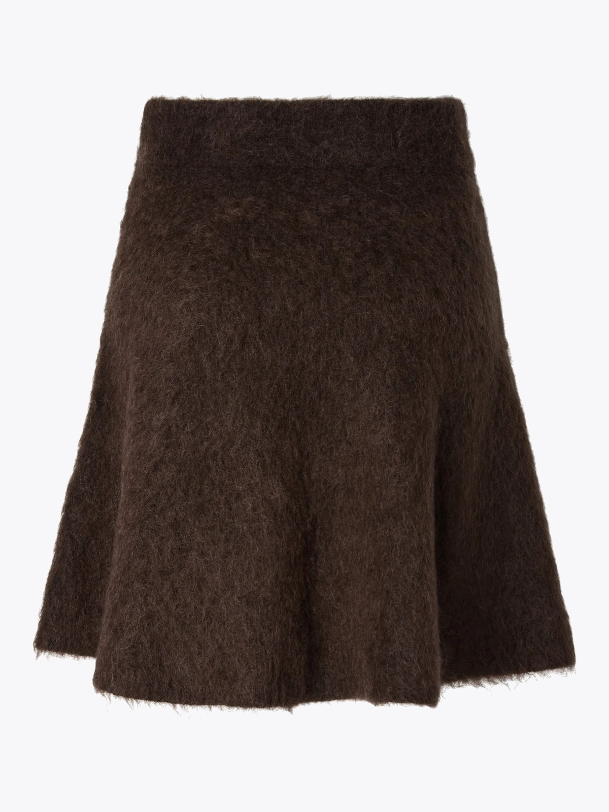 Y.A.S Tilde High Waist Mohair Blend Knit Skirt Mole Melange
