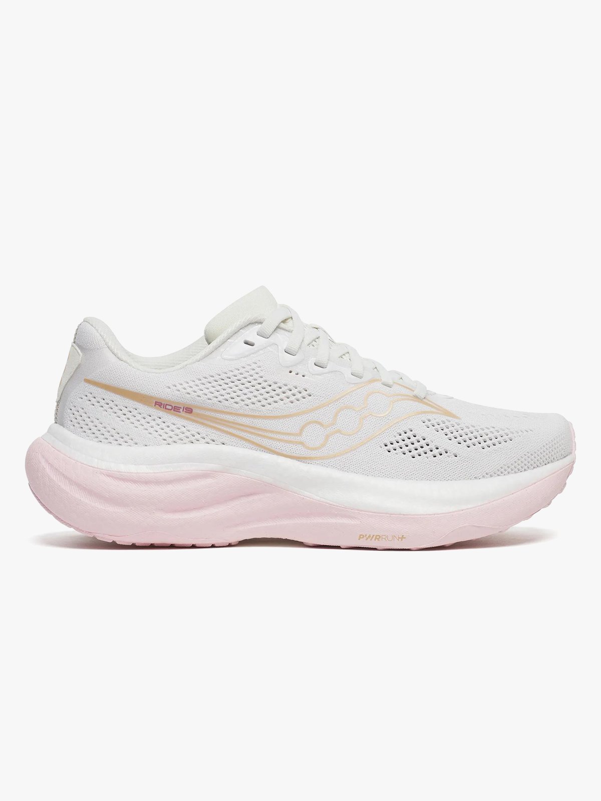 Saucony Ride 19 Wide White / Silk