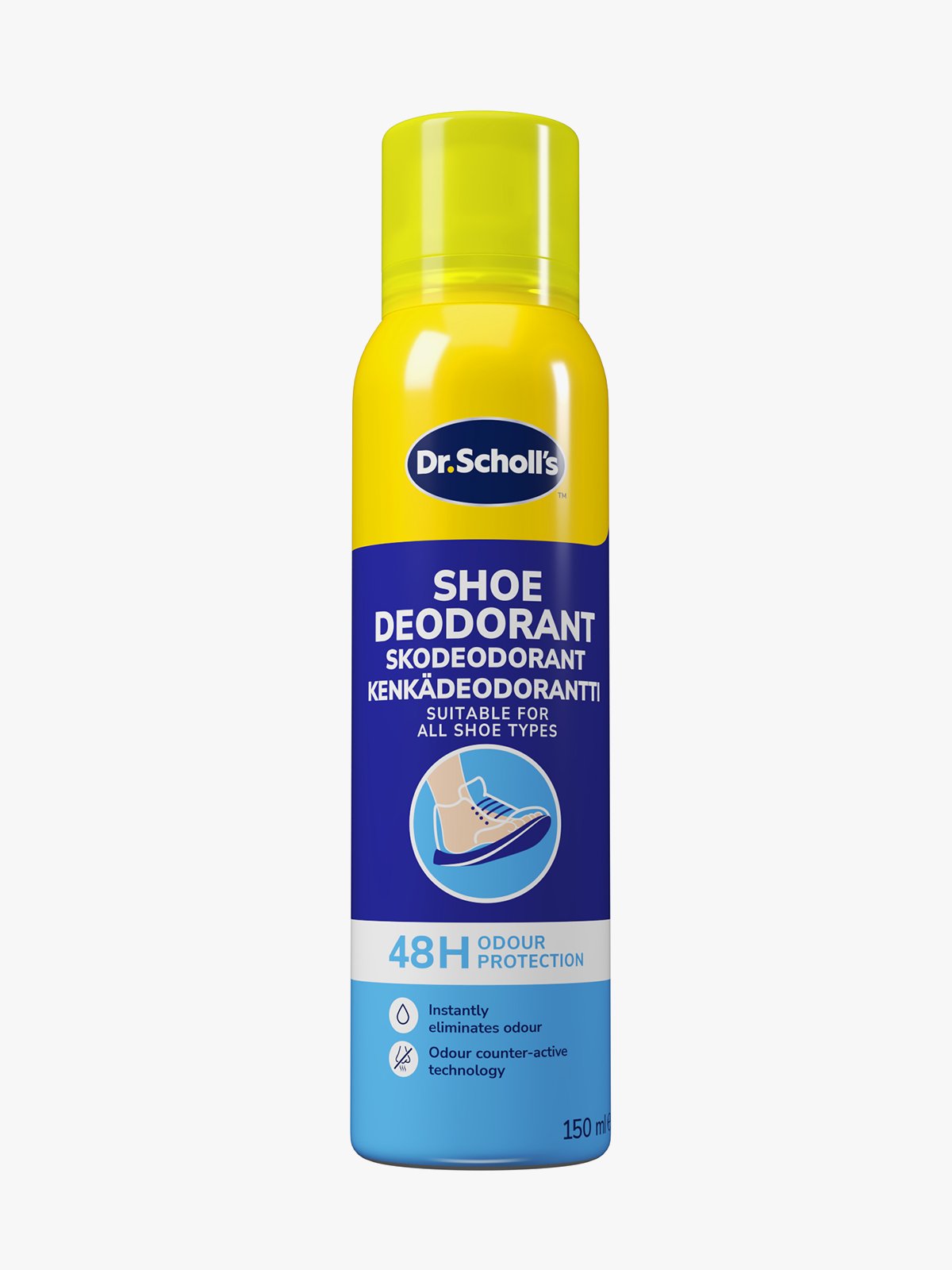 Scholl Deo Control Skospray 150ml Flerfarget