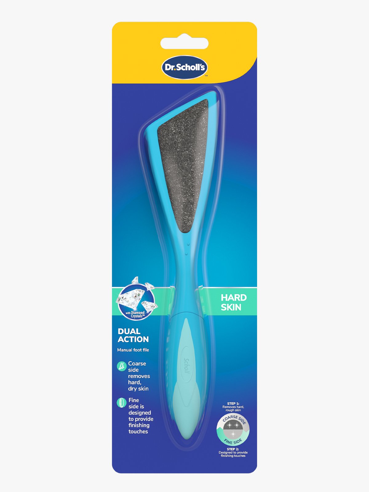 Scholl Fotfil Diamond Dobbel Flerfarget