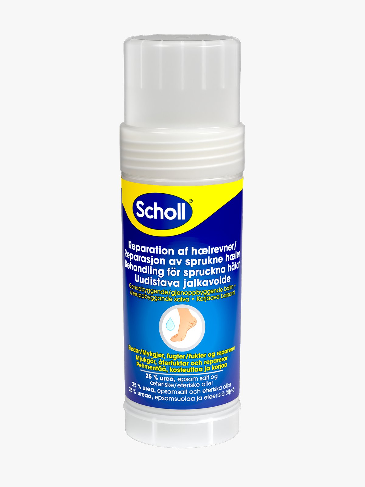 Scholl Stift For Sprukne Hæler 70g Flerfarget