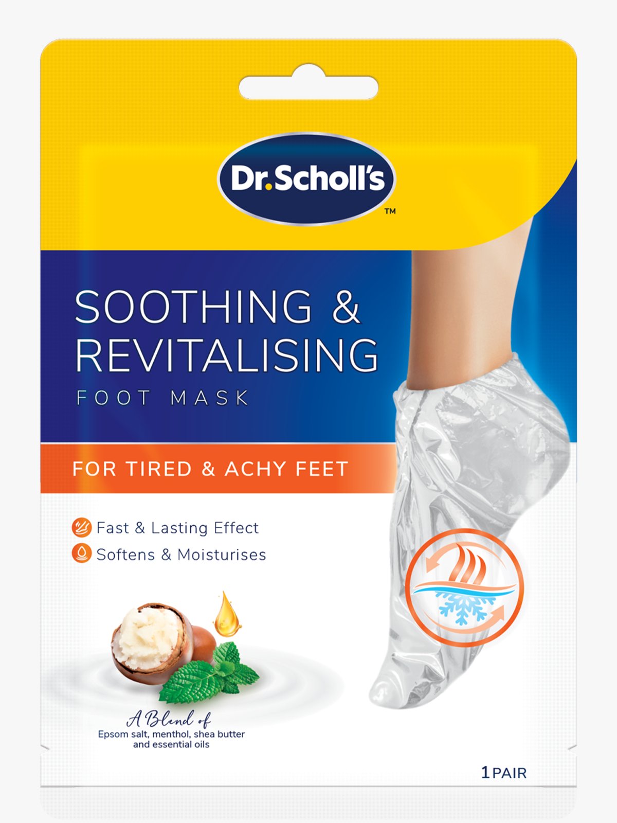 Scholl Soothing And Revitalising Foot Mask Flerfarget