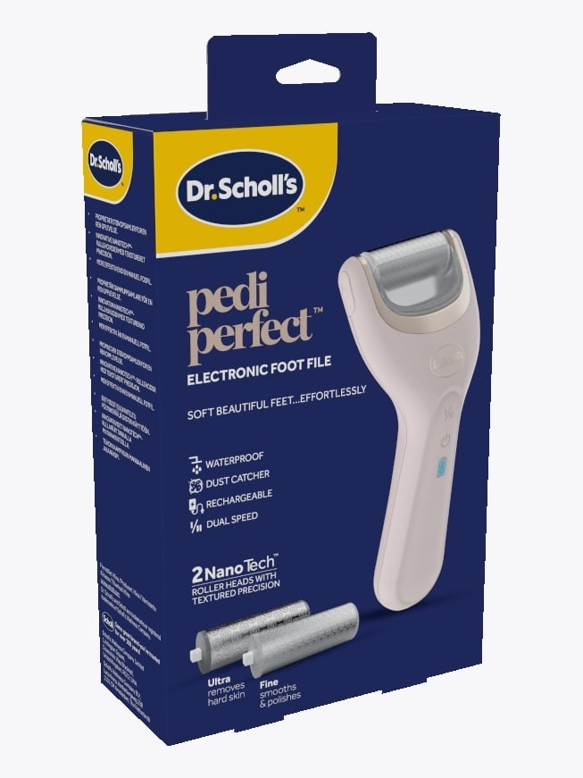 Scholl Pedi Perfect Elektrisk Fotfil Flerfarget