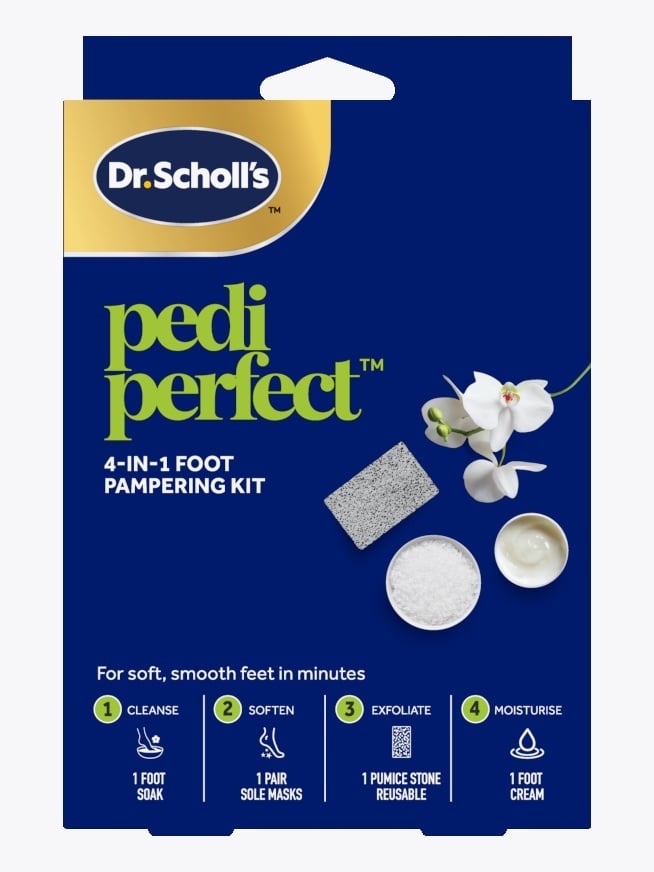 Scholl Pedi Perfect 4-i-1 Fotpleiekit Flerfarget