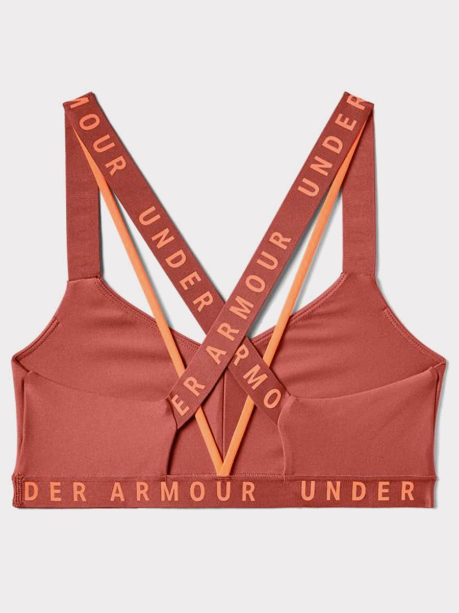 Under Armour Wordmark Strappy Sportlette Fractal Pink