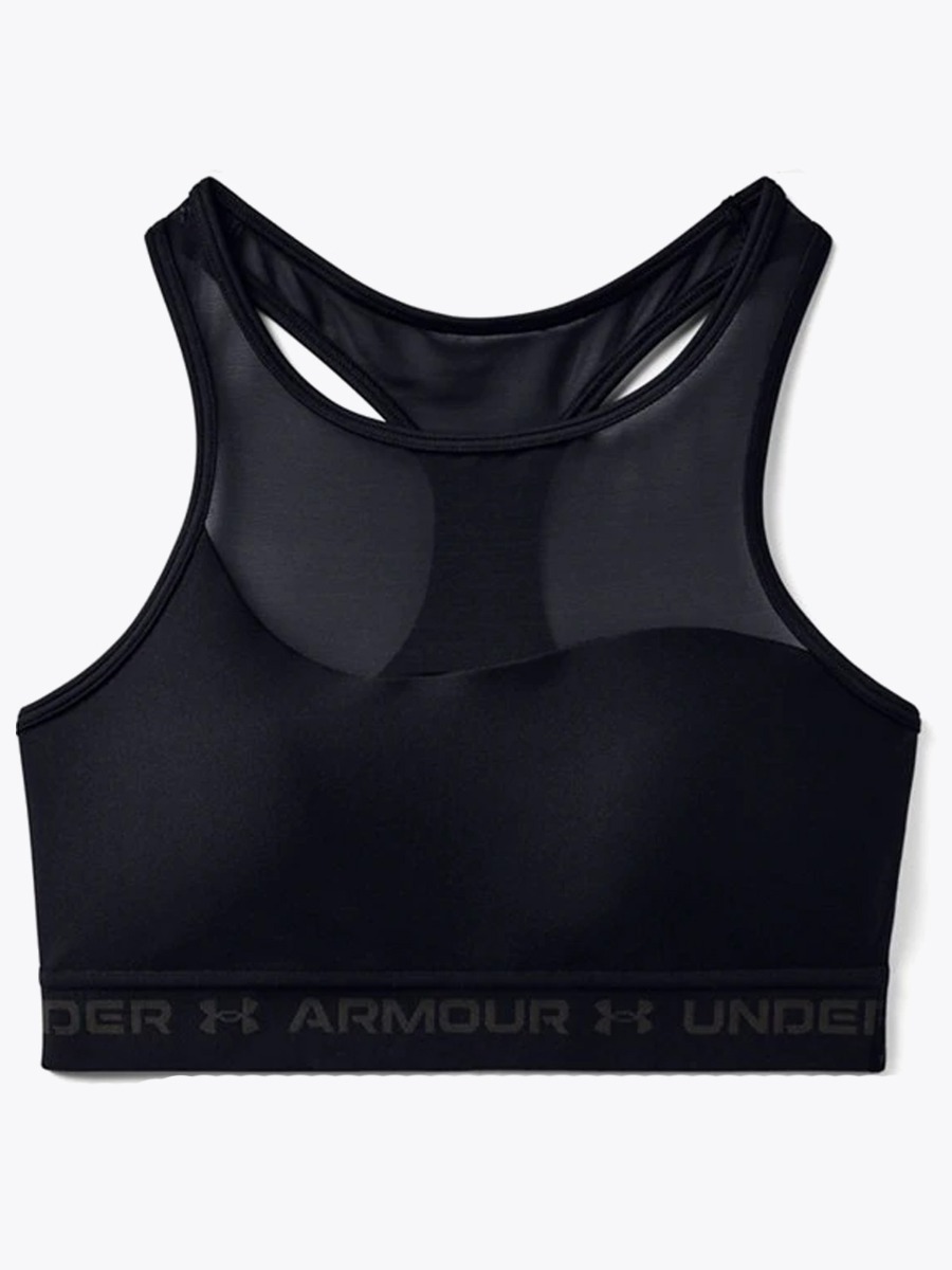 Under Armour Mid Crossback Bra Black/ Jet Gray