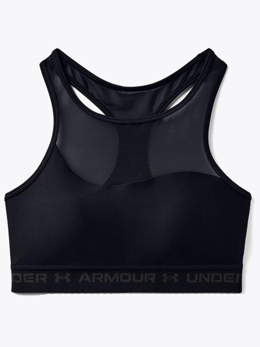 Under Armour Mid Crossback Bra Black/ Jet Gray