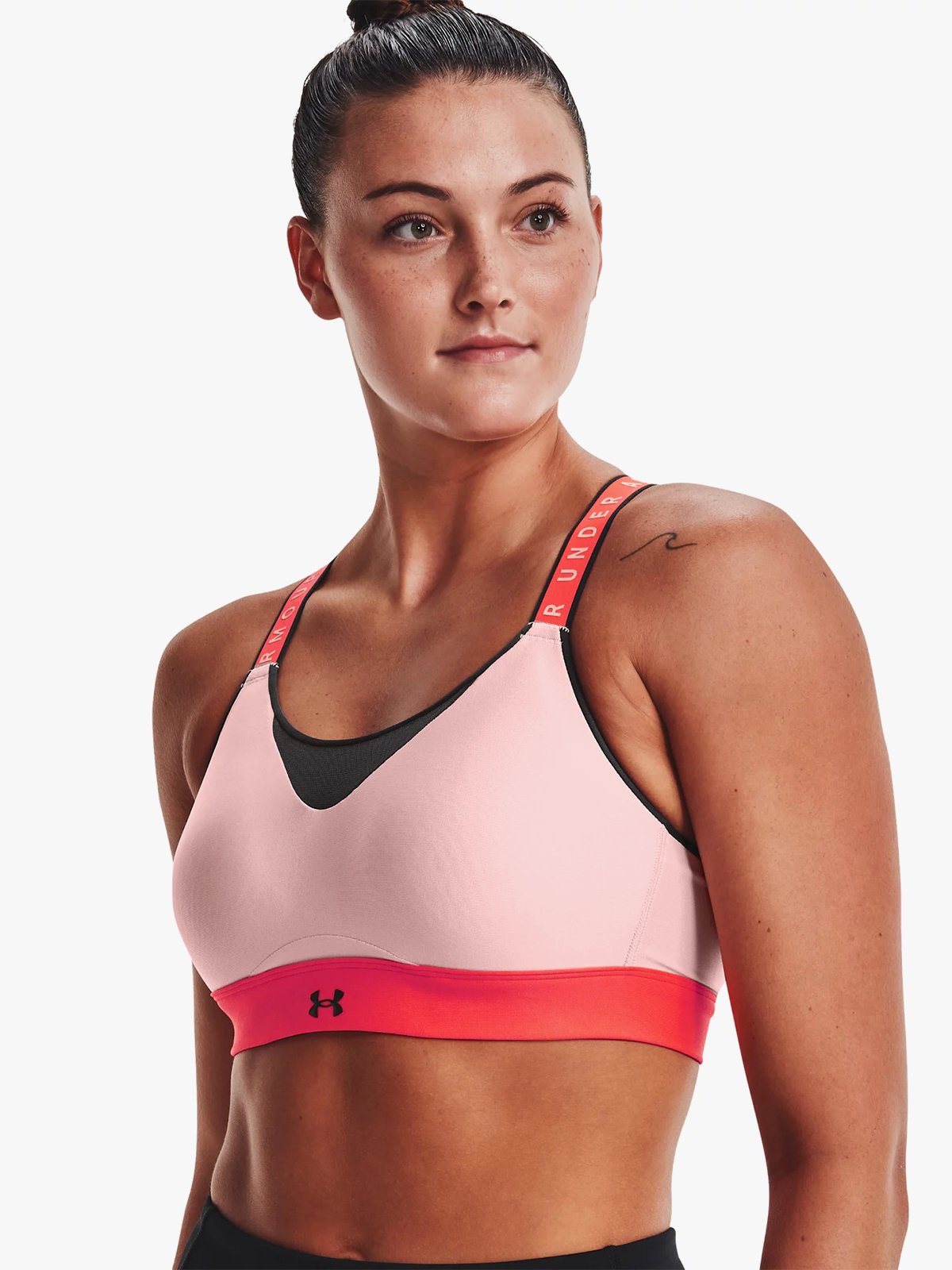 Under Armour Infinity High Bra Blocked Retro Pink / Beta