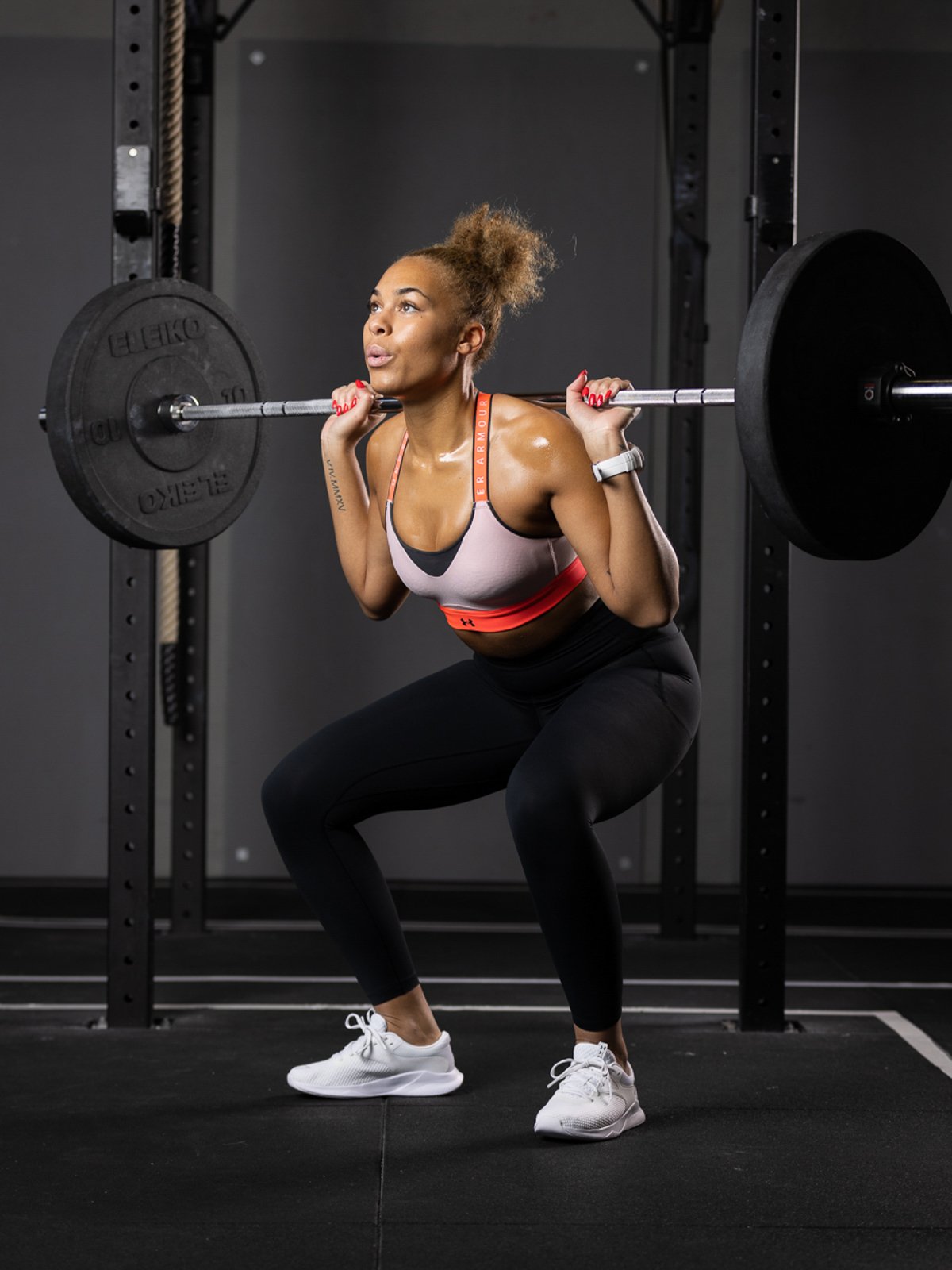 Under Armour Infinity High Bra Blocked Retro Pink / Beta