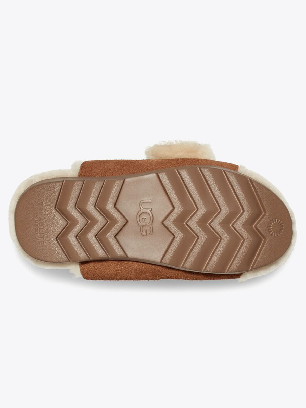 UGG Outslide Buckle Chestnut Suede