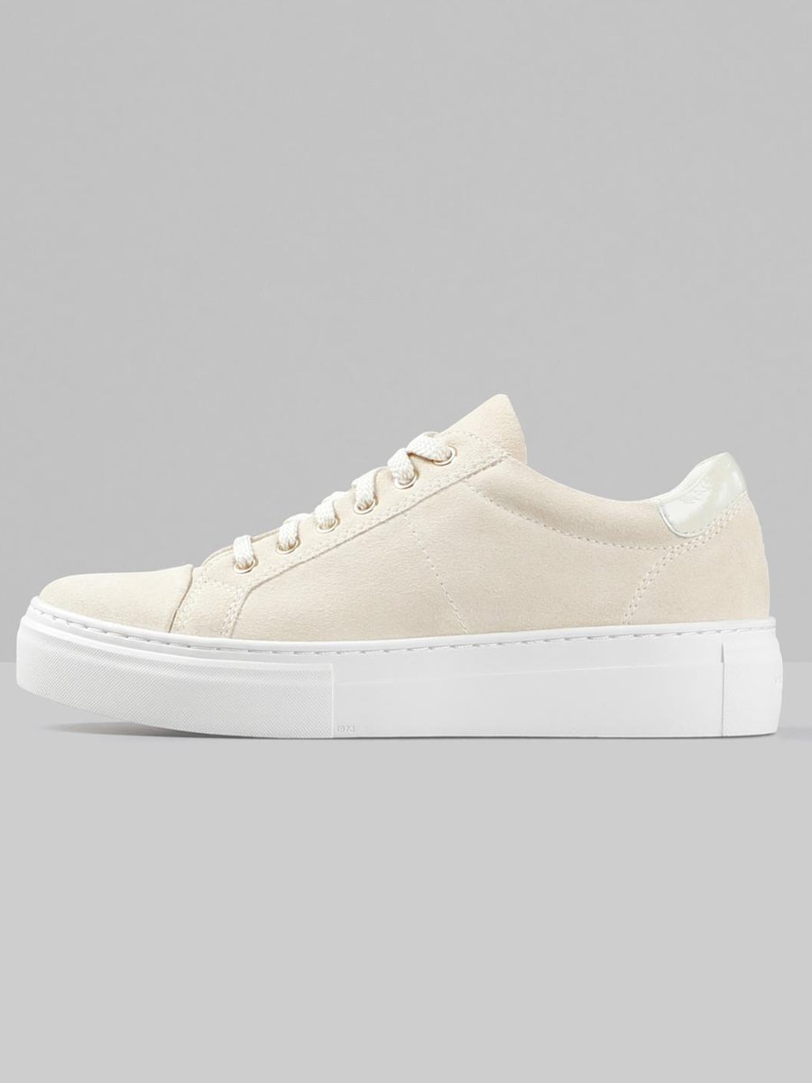 Vagabond Zoe Platform Suede Offwhite