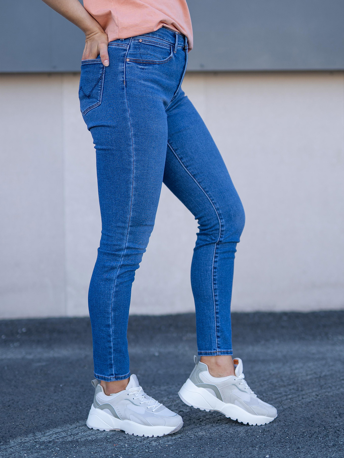 Wrangler High Rise Skinny Camellia