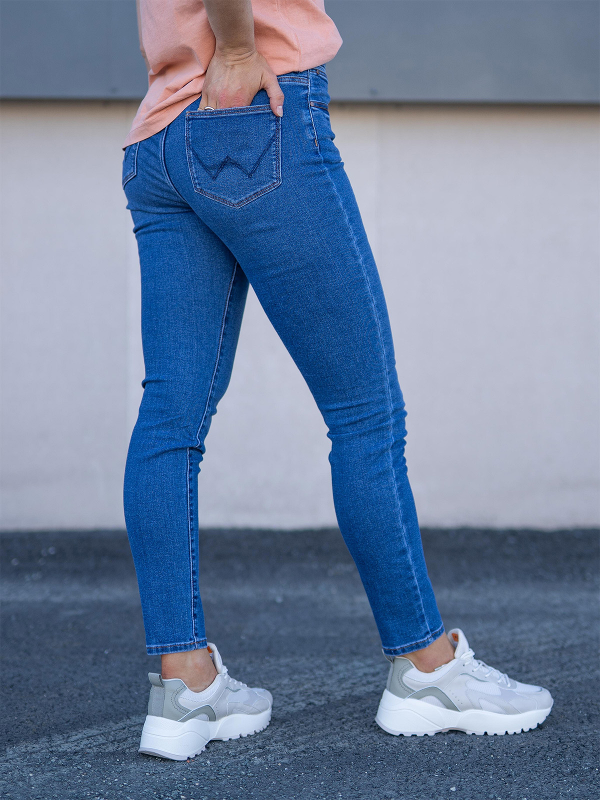 Wrangler High Rise Skinny Camellia