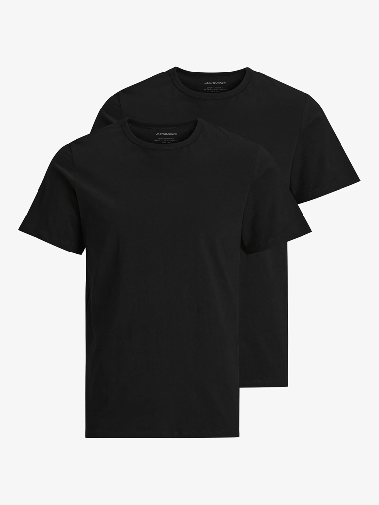 JACK & JONES Tee 4pk Jorbillyburg Lot de 4 t-Shirts SS CN MP FST, Noir, XS Hommes
