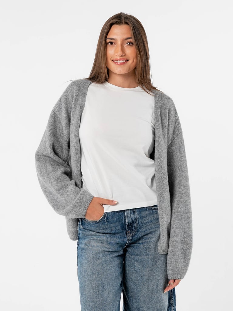 Løøv Dahlia Open Cardigan - Grå | Getinspired.no