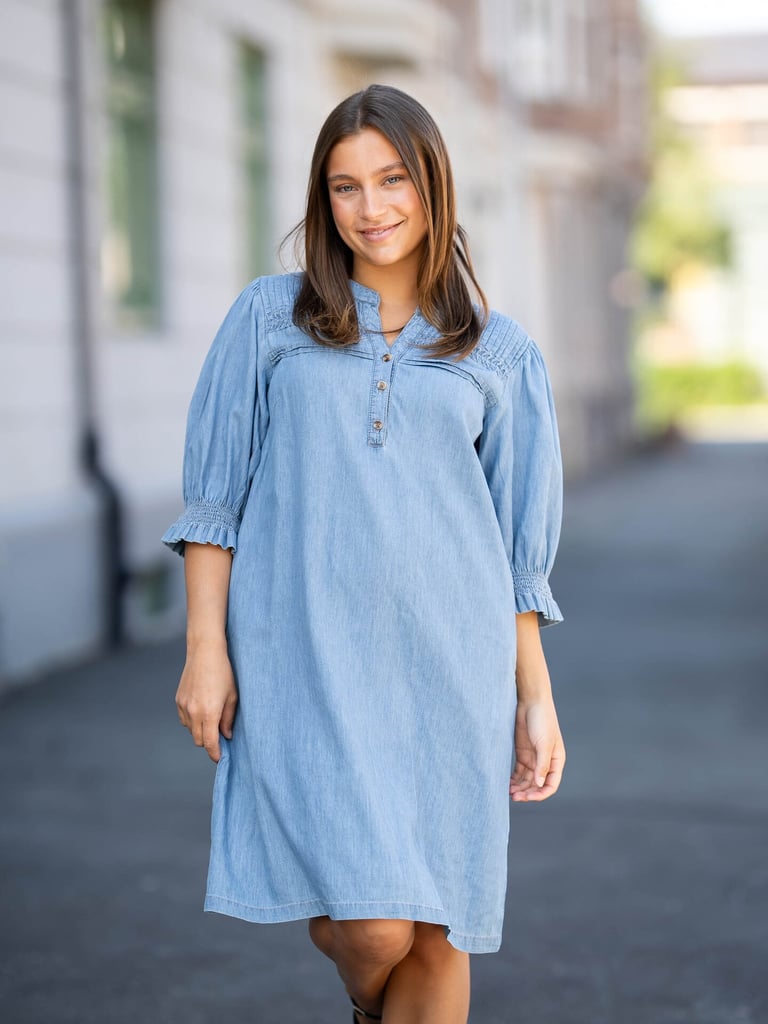 Ichi Ancey Dress - Denim | Getinspired.no Ichi Ancey Dress - Denim | Getinspired.no
