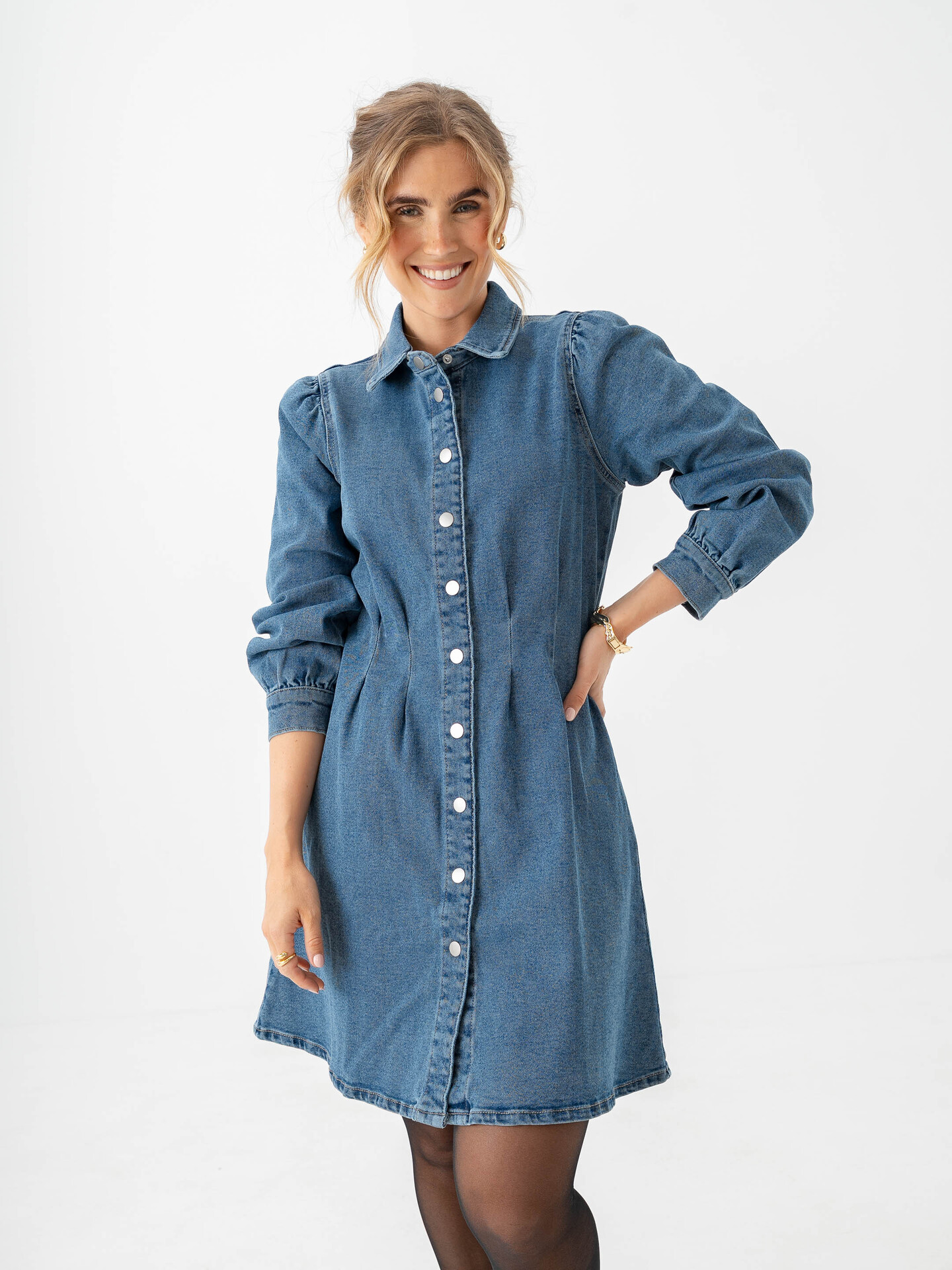 vila denim dress VIWIONA MIDI DENIM DRESS | Blue