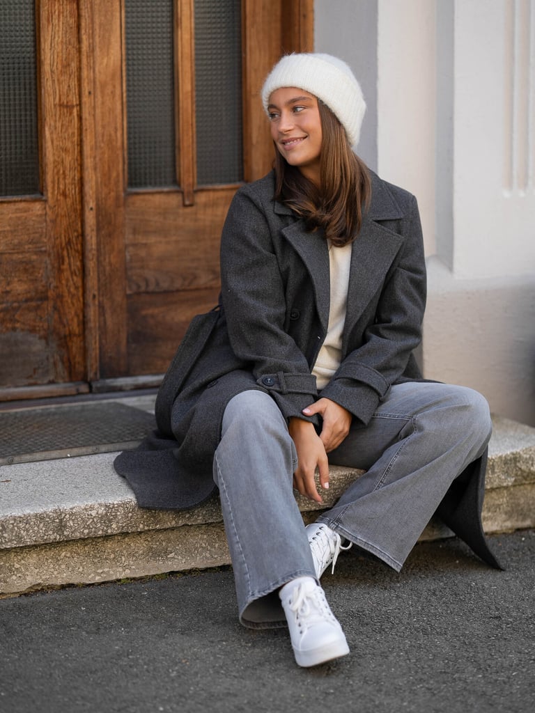 Vero Moda Fortune Vega Long Trenchcoat - Grå | Getinspired.no