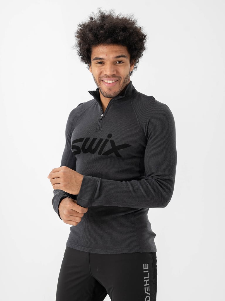Swix RaceX Merino Half Zip - Mørk grå | Getinspired.no